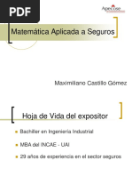 Matemática Aplicada A Seguros