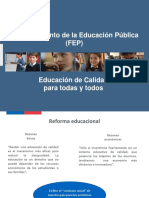 Fortalecimiento de La Educación Pública (FEP) : Nombre Del Área o Departamento