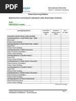 DSU Phase III Completion Sheet