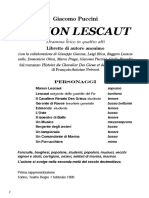 Manon Lescaut - Libretto