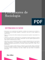 Precursores de Sociologia