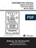 Como Utilizar o Terrometro - MTR-1520D-1102-BR PDF