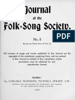 Journal of The Folk Song Society No.8