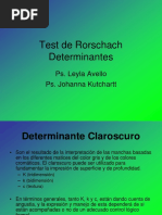 Test de Rorschach Determinantes - C, K, K