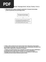 Tarea 1 Psicologia Clinica 1