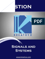 Signals and Systems Kuestion (EE) PDF