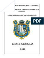 Diseño Curricular de La E.P. de Contabilidad 2016