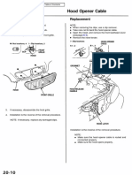 Front Grille Hood Opener Cable: Replacement Replacement