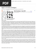 Right To Freedom of Religion: Start Download View PDF