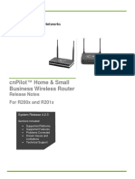 Cnpilot ™ Home & Small Business Wireless Router: Release Notes For R200X and R201X