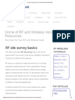 RF Site Survey Basics - RF Survey Tools For GSM, LTE, CDMA