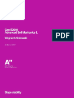 Geo-E2010 Advanced Soil Mechanics L Wojciech Sołowski: 14 March 2017