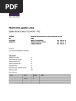 Especificaciones Técnicas Arquitectura 