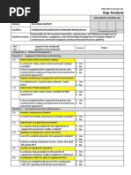 Form # 2 Gap Analysis