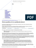 Efectos Jurídicos de La Conciliación Laboral - Gerencie