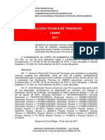 Resolução Técnica de Transição 2017