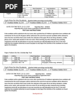 Paper Pattern For The Scholarship Test Read Online