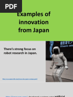 Examples of Innovation From Japan.