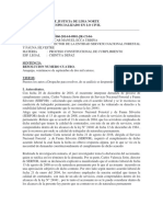 Modelo de Sentencia de Demanda de Cumplimiento - Tribunal Constitucional