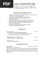 Jillian Fonteyne CV