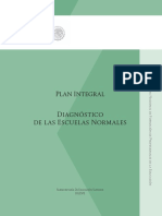 Plan Integral. Diagnóstico Escuelas Normales. DGESPE 2015