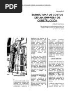 Estructura de Costos de Empresa Constructora