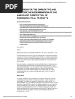 A Method For The Qualitative and Quantitative Determination of The Amino Acid Composition of Pharmaceutical Products - SGS