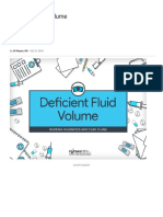 Deficient Fluid Volume - Nursing Diagnosis & Care Plan