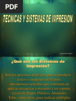 Tecnicas y Sistemas de Impresion