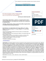 Ansiedad, Depresión, Estrés y Organización de La Personalidad en Estudiantes Novatos de Medicina y Enfermería