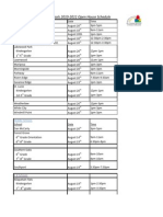 St. Lucie County Public Schools 2010-2011 Open House Schedule