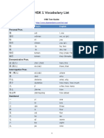 HSK 1 Vocabulary