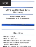 MRTG Used For Basic Server Monitoring: SANS Institute Masters Presentation by T. Brian Granier