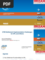 OTM Settlement Implementation Challenges For 3Pl and Others Anand Madhira Srujan Technologies