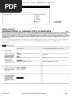 Voluntary Petition For Individuals Filing For Bankruptcy: Official Form 101