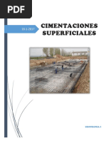 Cimentaciones Superficiales