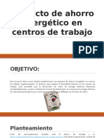 Proyecto de Ahorro Energético en Centros de Trabajos