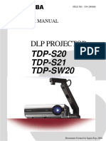 Toshiba TDP S20 Service Manual PDF