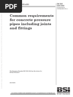 (BS en 639-1995) - Common Requirements For Concrete Pressure Pipes Including Joints and Fittings.