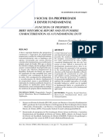 A FUNÇÃO SOCIAL DA PROPRIEDADE COMO UM DEVER FUNDAMENTAL - Adriano Sant'Ana Pedra & Rodrigo Cardoso Freitas