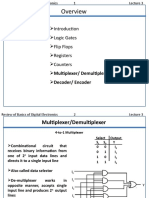 Introduction Logic Gates Flip Flops Registers Counters Multiplexer/ Demultiplexer Decoder/ Encoder