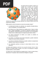 El Modelo Atómico de Dalton1 Surgido en El Contexto de La Química