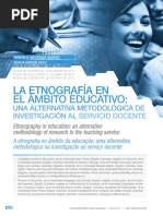 La Etnografía en El Ambito Educativo