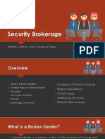 Finance: Security Brokerage