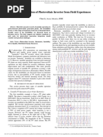 Unstable Operation of PV Inverter