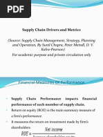 Supply Chain Metrics and Drivers