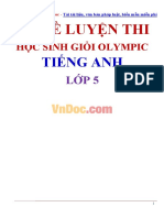 Bo de Luyen Thi Hoc Sinh Gioi Olympic Tieng Anh Lop 5