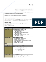 4 Week Long Cycle Training Template