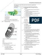 Photosynthesis Respiration Exam SC 16-17