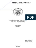 CFE JA100-64 2005 Cimentaciones para Estructuras de LT